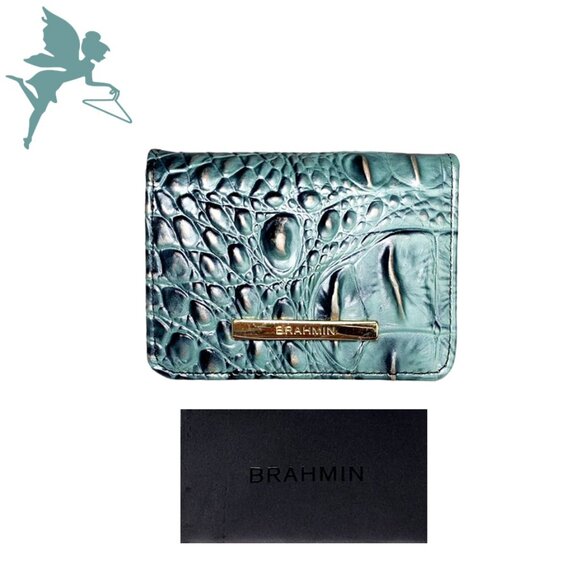 NWT Brahmin Obsidian Melbourne Mini Key Wallet